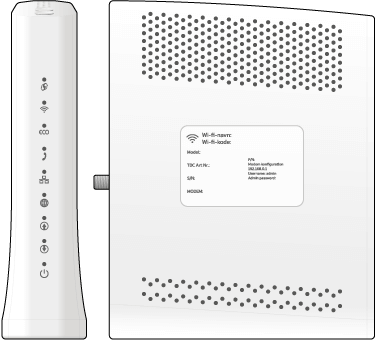 Billede af vores Sagemcom 3890 router.
