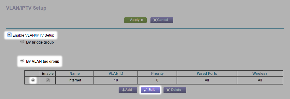 Billede af nogle specifikke indstillinger i Netgear Nighthawk‘s interface.