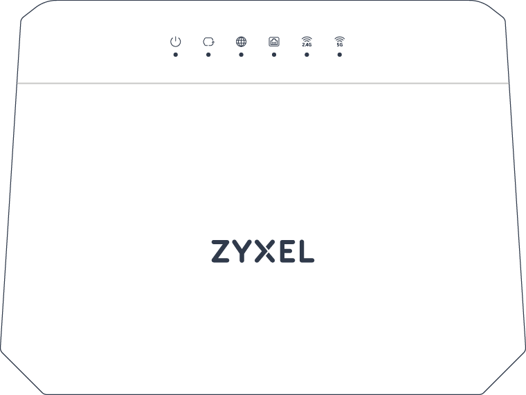 Illustreret Zyxel router