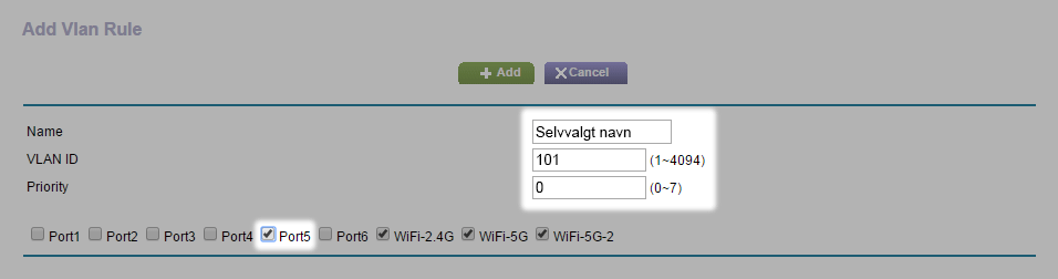 Billede af nogle specifikke indstillinger i Netgear Nighthawk's interface.